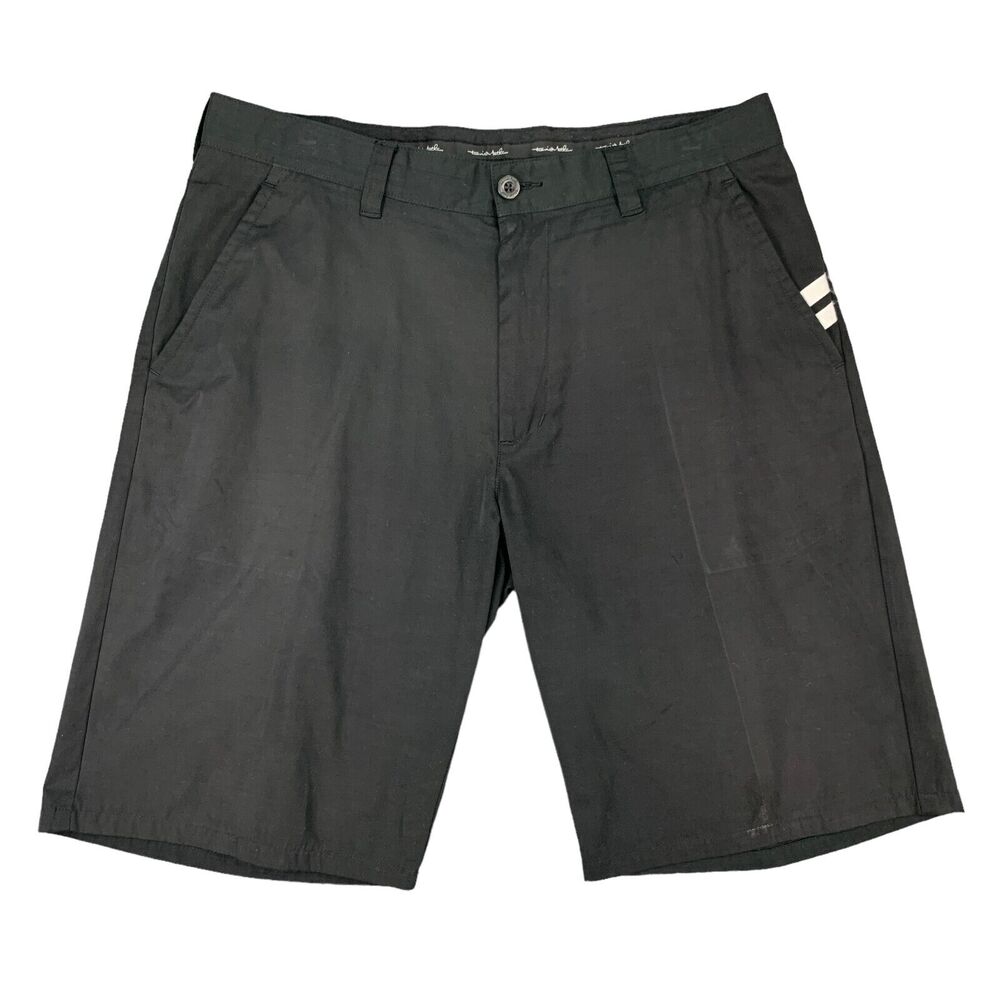 Travis Mathew B Slick Golf Short Mens 34 Black Flat Front Performance Chino